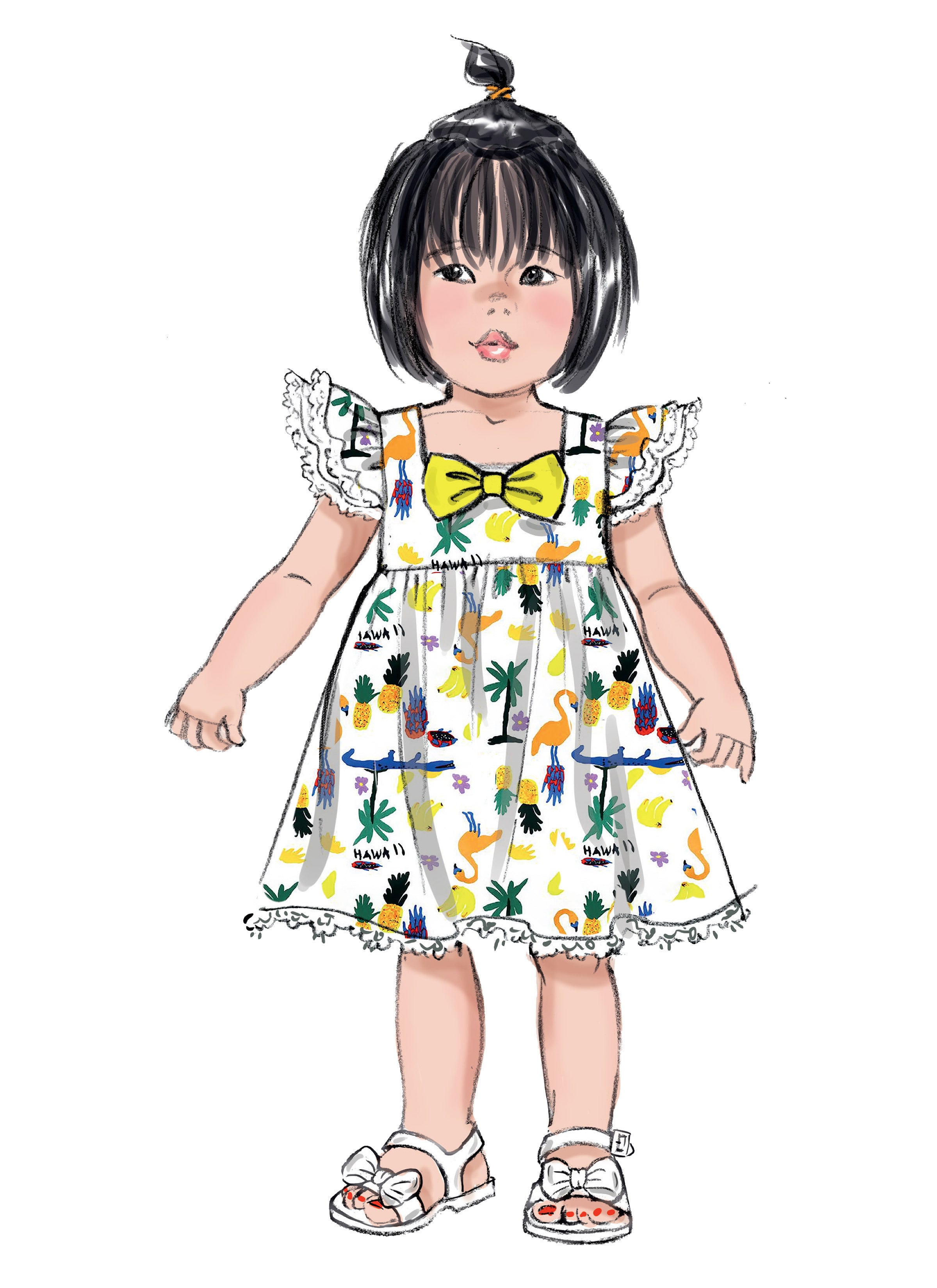 Butterick Toddlers' Dress B6885 - Paper Pattern, Size 1/2-1-2-3-4
