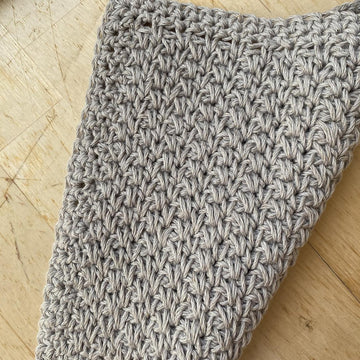Olive Double Linen Stitch Washcloth