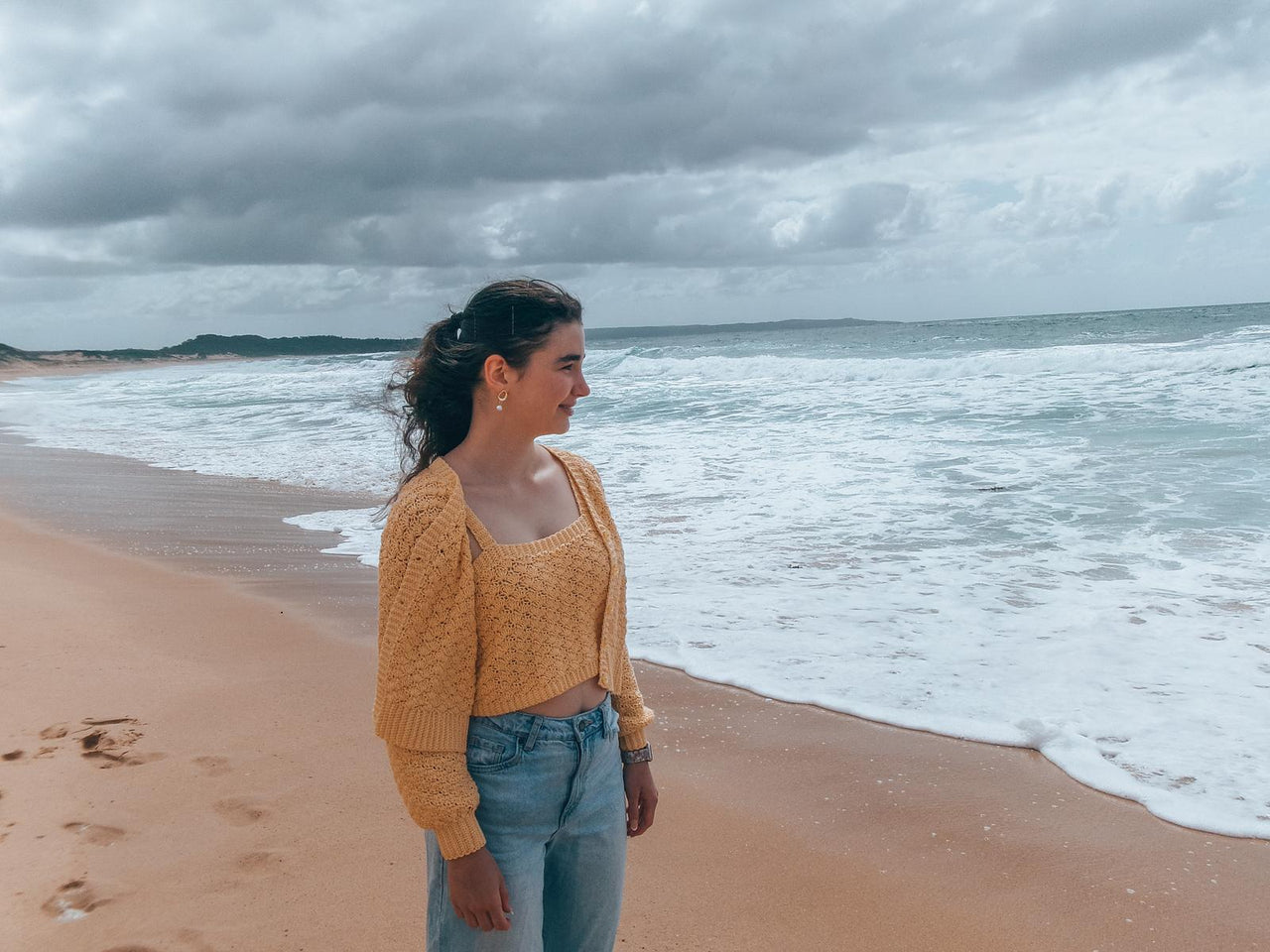Conch Cardigan/Top Set