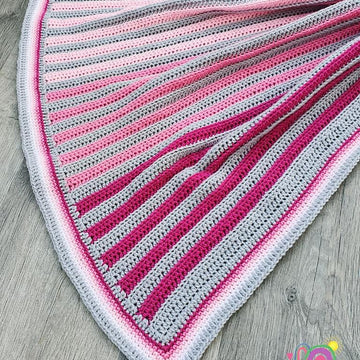Ombre Stripes Baby Blanket