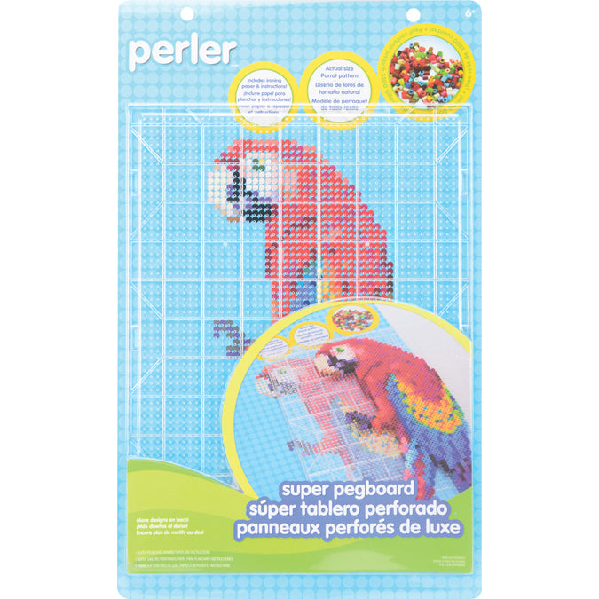Perler Super Pegboard 1/Pkg - Rectangle Clear