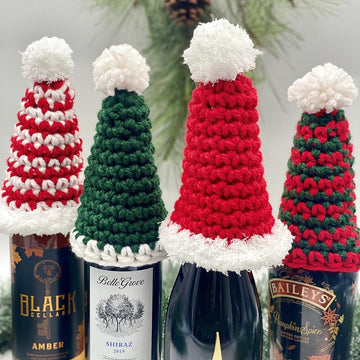 Holiday Wine Bottle Hat
