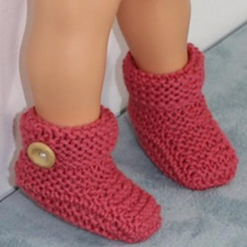 Toddler Chunky Button Cuff Slipper Boots Circular