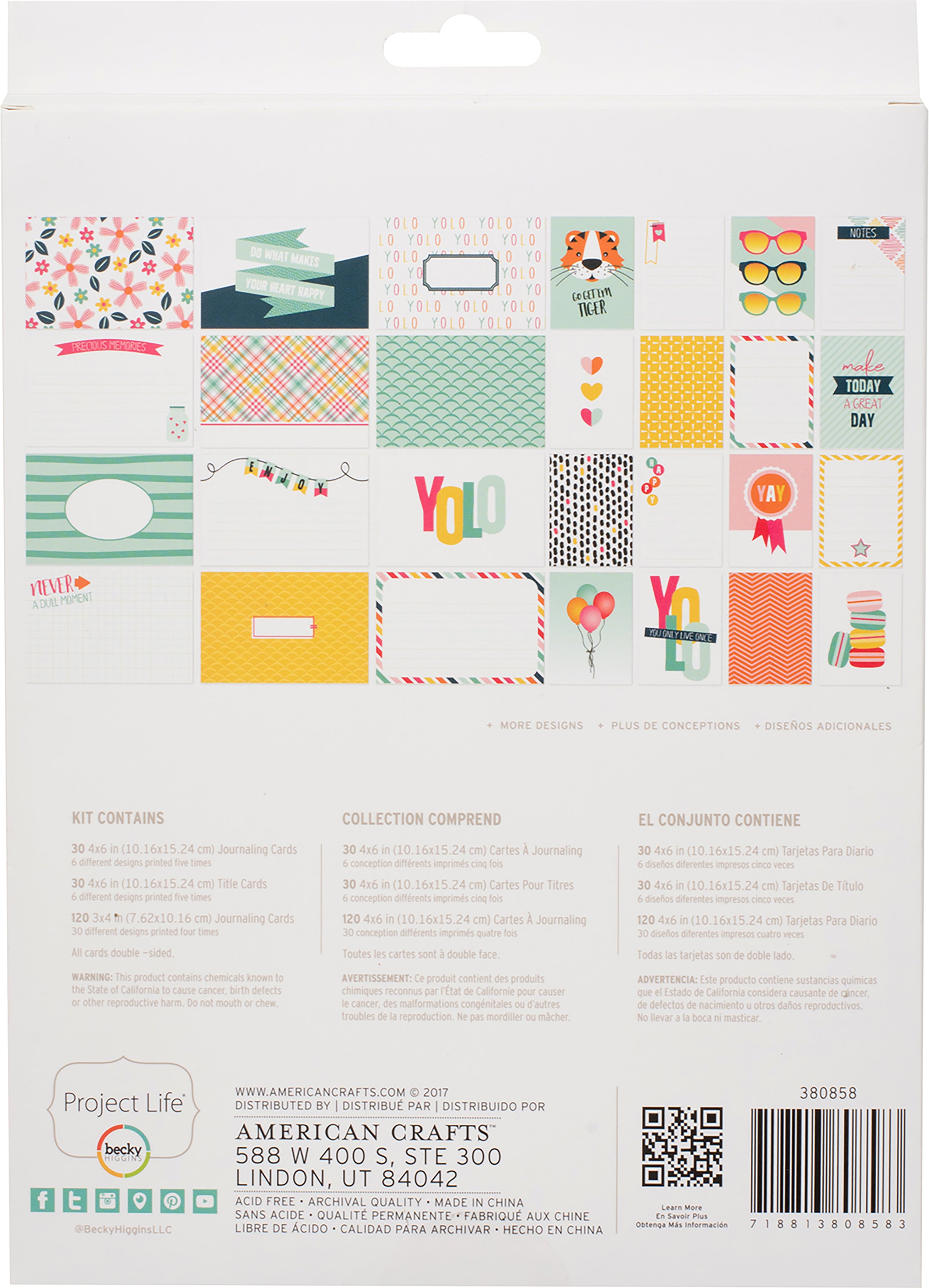 American Crafts Project Life Value Kit 180/Pkg - Funday