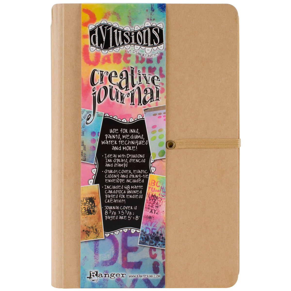 Ranger Dyan Reaveley's Dylusions Creative Journal 8.375"X5.625" - Kraft
