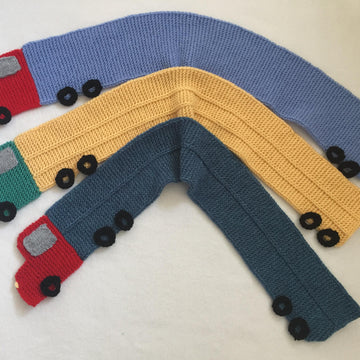 Child's Truck Scarf - Knitting ePattern