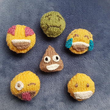 Knitted Faces Emoji-Style
