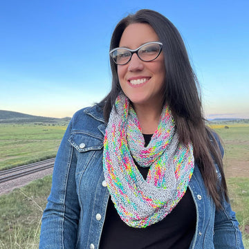 Wobbly Rainbow Cowl