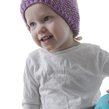 Easy Seed Stitch Baby Hat