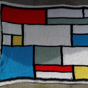 Mondrian style 2 knit