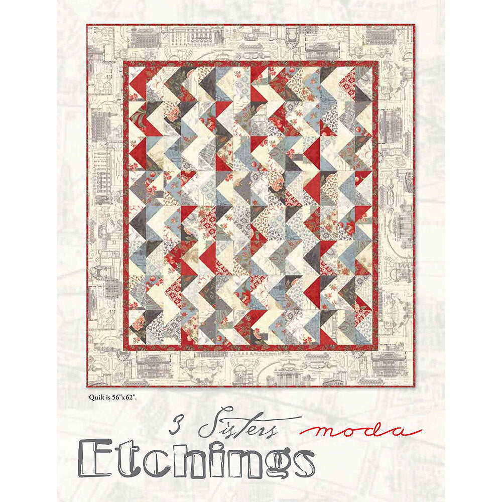 Moda Fabrics Etchings Quilt - Downloadable PDF