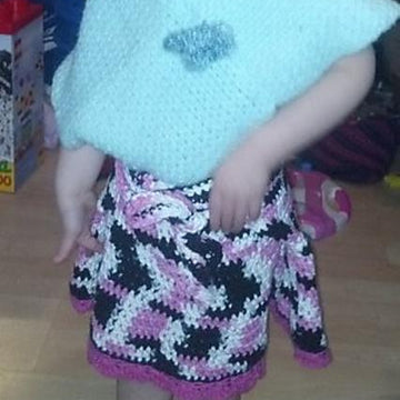 Amelia ~ a wrap top skirt crochet pattern