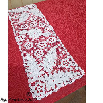 Irish crochet lace runner