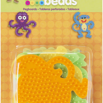 Perler Pegboards 4/Pkg - Dog, Monkey, Frog & Octopus