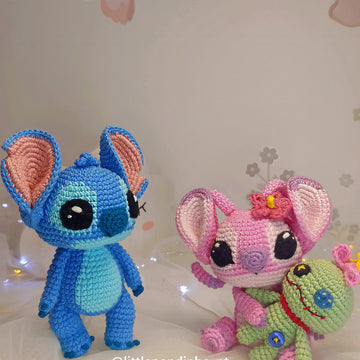 Stitch, Angel & Scrump Crochet Pattern PDF | Amigurumi Plush Toy | Easy Crochet Tutorial