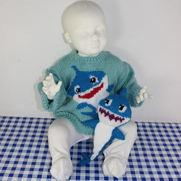 Baby and Toddler Shark Sweater and Toy