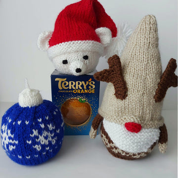 Reindeer Gonk Polar Bear Snowflake Fair Isle Christmas Chocolate Orange Cover