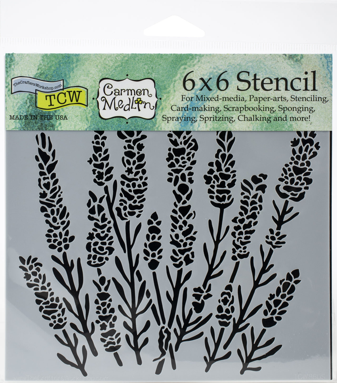 The Crafter's Workshop Crafter's Workshop Template 6"X6" - Lavender