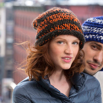 Wythe Slouch Hat in Lion Brand Hometown USA Multi - L32061