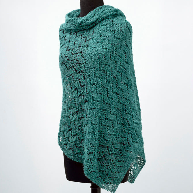 981 Sugar High - Shawl Knitting Pattern for Women in Valley Yarns 2/14 Alpaca Silk