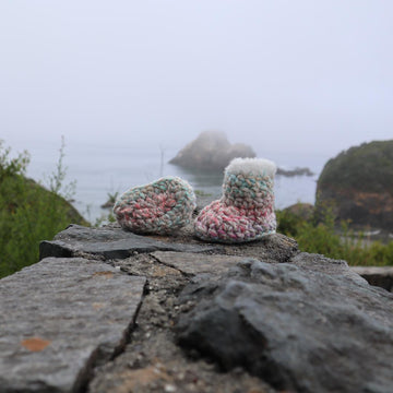 Surfer Baby Crochet Booties