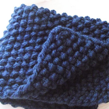 Textured Chunky knit baby blanket