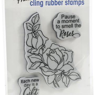 Stampendous Cling Stamp - Rose Gift