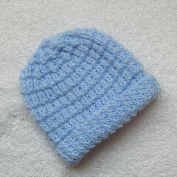 Ridge pattern baby beanie hat