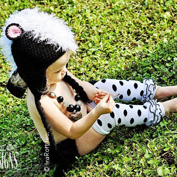 Daisy the Skunk Crochet Hat