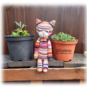 Scrap Yarn Cat Crochet Pattern