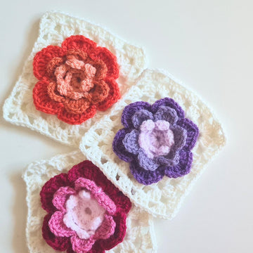 Flower Granny Squares & Triangles