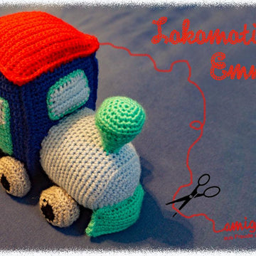 Amigurumi Häkelanleitung´s Paket Fahr & Flugzeuge (Bus Berti, Flugzeug Louie, Lok Emma & Rakete Rocket)