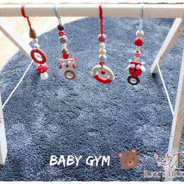 Baby Gym Spielbogen Eule Häkelanleitung