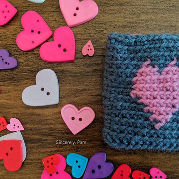Tapestry Heart Pencil Case