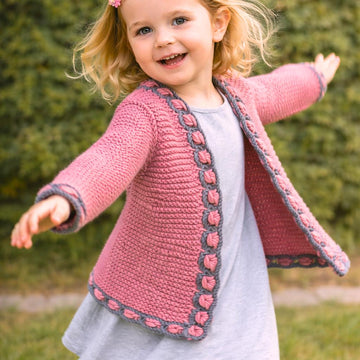 Knitting Pattern Girls Cardigan Baby AlpenChic | Traditional Jacket | Children's Knitwear PDF