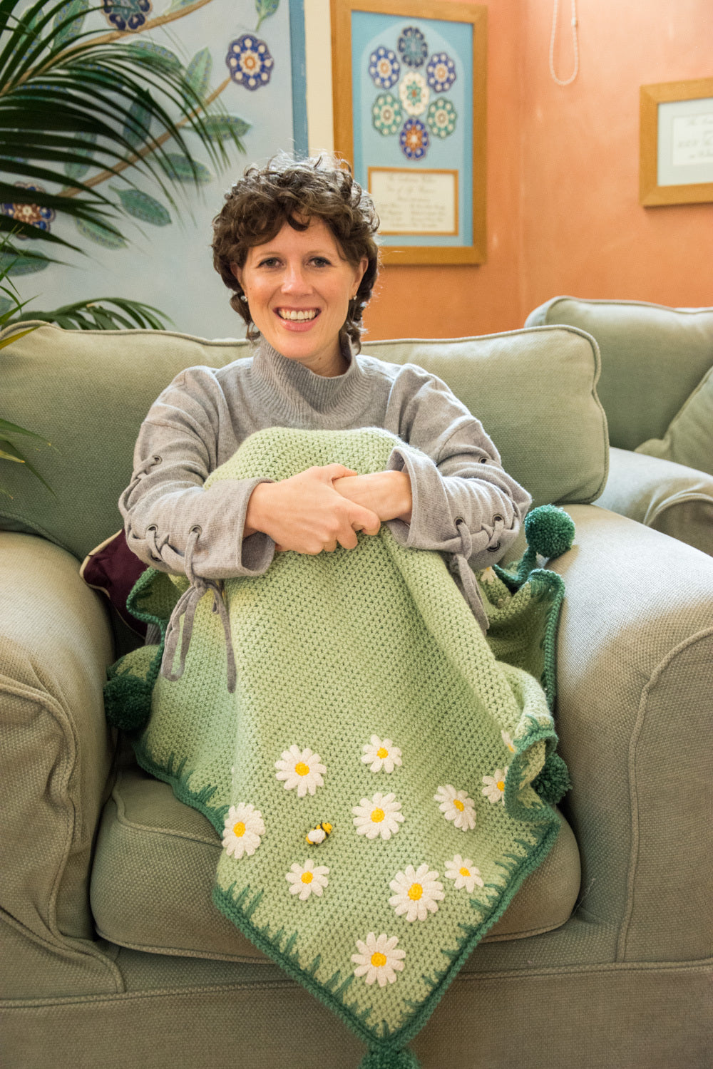 Paintbox Yarns 10 Ball Color Pack - Meadow Lap Blanket by Just Pootling for Breast Cancer Haven