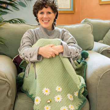 Paintbox Yarns 10 Ball Colour Pack - Meadow Lap Blanket by Just Pootling for Breast Cancer Haven