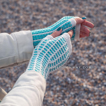 Kaleidoscope Fingerless Mittens