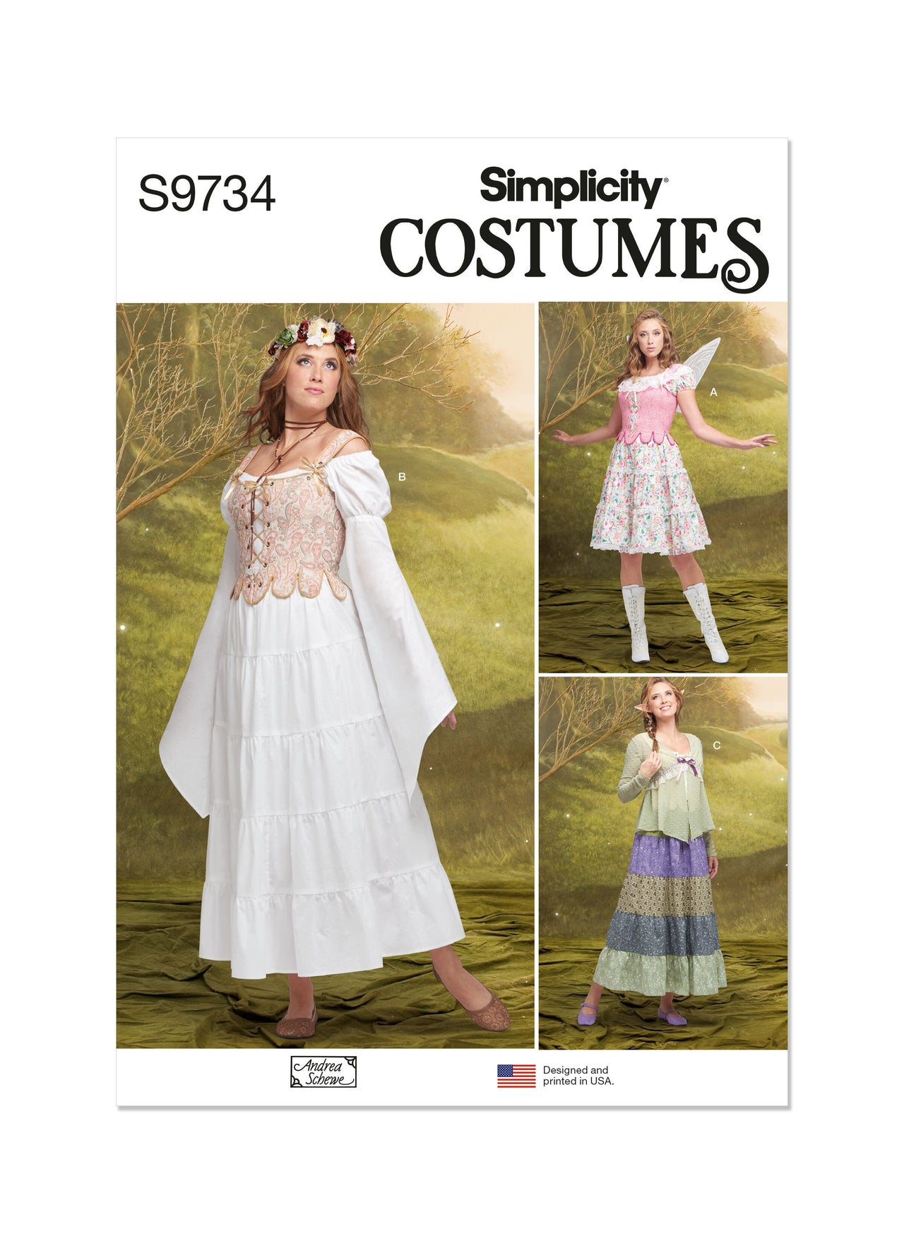 Simplicity Misses' Costumes by Andrea Schewe Designs S9734 - Sewing Pattern
