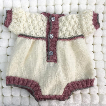 P7 Cat Motif Romper Suit and Hat