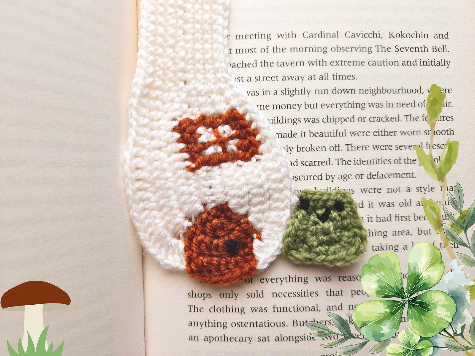 Mushroom House & Frog Bookmark