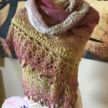 Lost in the Dragonfly Labyrinth Shawl