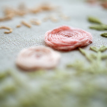 Vervaco Embroidery Kit With Ring Baby Flowers Embroidery Kit - 16cm x 16cm (6.4in x 6.4in)