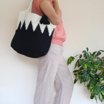 Large Geometric Tote