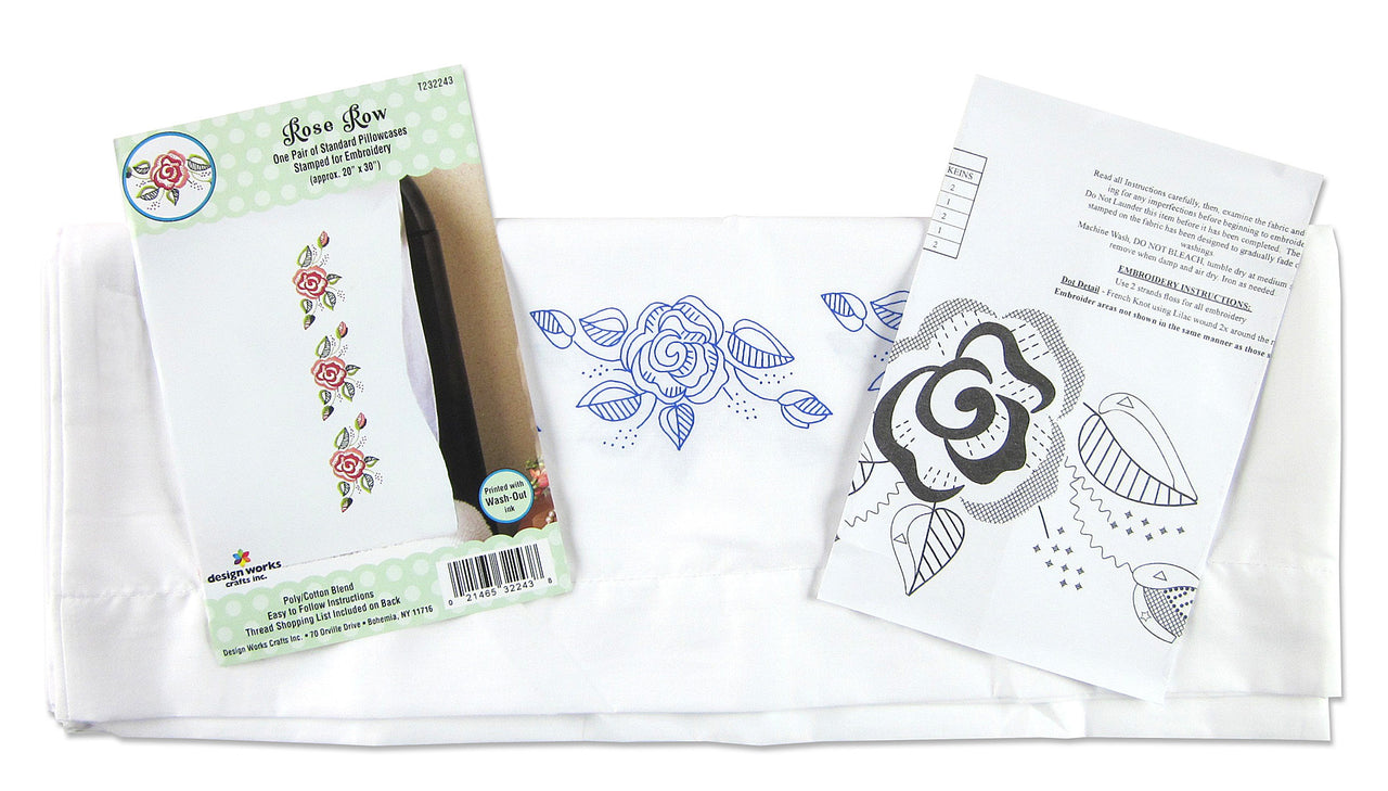 Design Works Rose Row Cross Stitch Kit - 20x30in