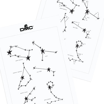 Constellations  in DMC - PAT0137 -  Downloadable PDF