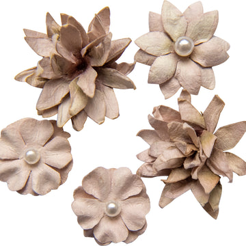 49 And Market Flower Mini Series 01 5/Pkg - Mushroom