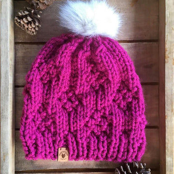 Simple Raspberry Crush Beanie