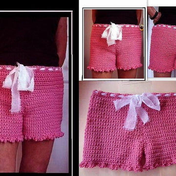 578 CROCHET SHORTS, any size baby to plus size