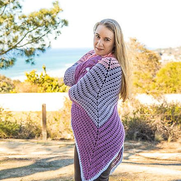 Tulip Chevron Shawl